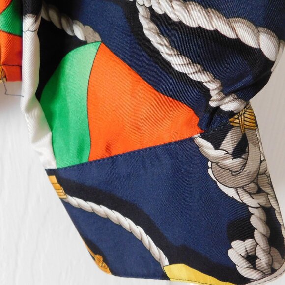 Ralph Lauren Silk Blouse Nautical Collection - Picture 6 of 6